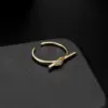 Wholesale Geometric Open Rings For Women In Copper With 14K Real Gold Electroplated Finish Featuring Artificial Gemstones