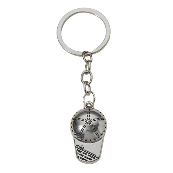 Wholesale Metal baseball cap keychain sports baseball cap keychain pendant accessories