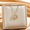 Wholesale Kitty necklace for women, sweet and cute pendant collarbone chain.