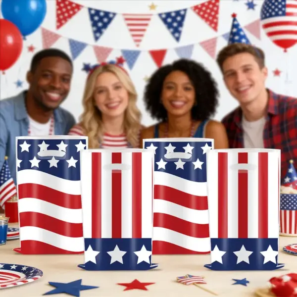 oly-64f123ea0c9fb66ad22d067b14fa8020 Wholesale Independence Day Party Gift Bags For Event & Party Supplies, Perfect For Festive Celebration And Venue Decoration
