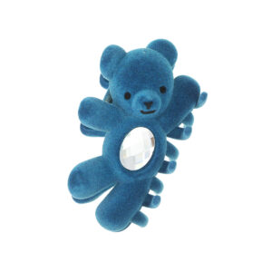 11cm flocking bear gripper Blue-1