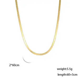 Gold / 2mm Wide / 60 5cm Long