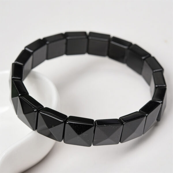 oly-650eb8b475c7677193445d63fc392fe0 Wholesale jewelry natural obsidian cut hand row bracelet all-match women’s bracelet fashion jewelry