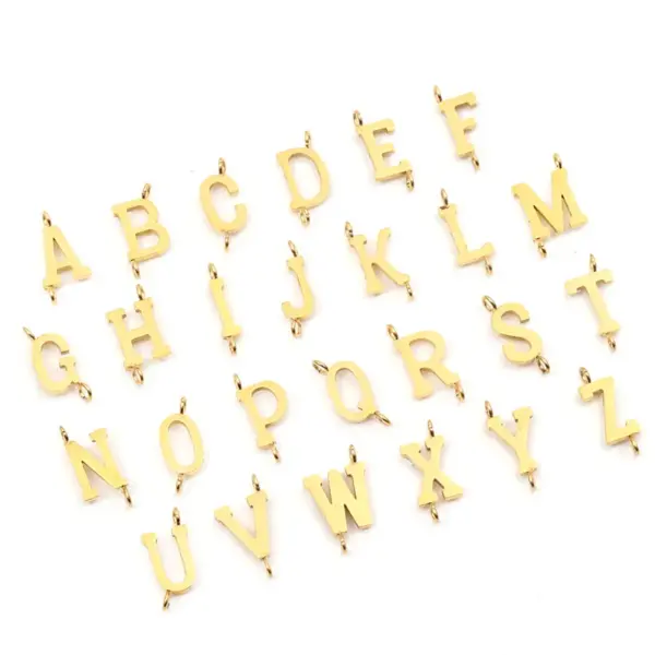 Wholesale Simple Fashion Classic Micro Pave Zircon Fatima Hand Initial Pendant Gold Stainless Steel Paperclip Chain Women's Necklace