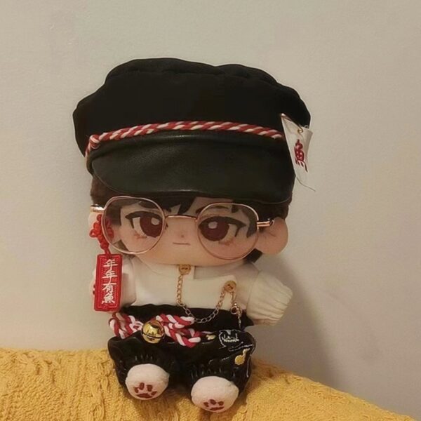 Wholesale 20cm doll glasses pet dog cat toy sunglasses photo round frame personalized small glasses sunglasses