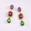 oly-655f1fbdfcfb6e89d43ba97eaa986451 Wholesale carnival earrings classic three-color diamond earrings in style fashion personality