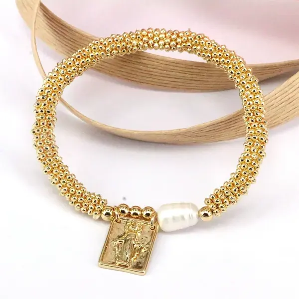 oly-657a24cbd24f376bea214c239ac8bf38 Wholesale Elegant Vintage Style Luxurious Cross Star Heart Shape Copper 18k Gold Plated Zircon Bracelets In Bulk