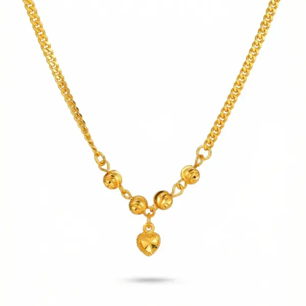 Wholesale Solid Color Pendant Necklace For Women In Copper With 18K Real Gold Plated Finish Featuring Cuban Link Chain Curb Chain In IG Style