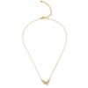 oly-658aa379d5ad3297e26f2992139efa5f Wholesale sweet light luxury design jewelry metal diamond bow women's necklace clavicle chain