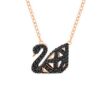 Wholesale Alloy Evil Eye Necklace, Lively Swan, Dancing Heart Clavicle Chain Pendant