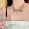 Wholesale Jewelry Simple Style Classic Style Star Titanium Steel Plating Necklace