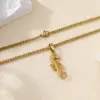 Wholesale PVD Coated Real Gold Plated Hippocampus 304 Stainless Steel Marine Style Beach Modern Style Waterproof Non Tarnish 304 Stainless Steel Pendant Necklace