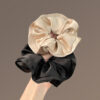 Wholesale High-grade Satin Large Intestine Hair Ring French Cream Headline Light Luxury Silk Hair Accessories Ponytail Hair Ring