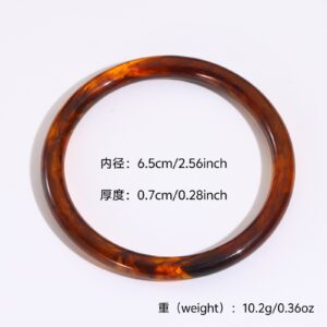 1# bracelet - coffee - round - narrow band