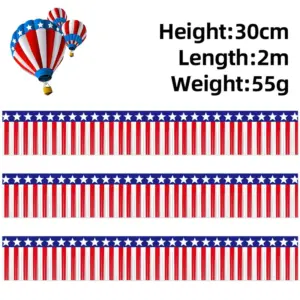 Independence Day Rain Silk Banner (Customizable Length) / 30 * 200cm