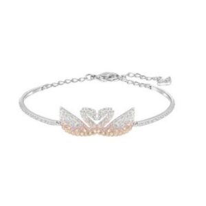 Gradient gold swan bracelet