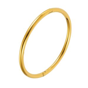 Egg-shaped plain ring 18k gold