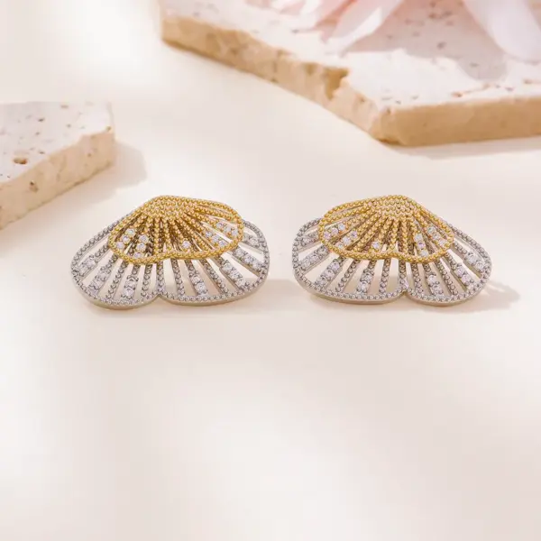 Wholesale Exquisite Full Diamond Multi-Wear Butterfly Earrings S925 Silver Needle Elegant Light Luxury High-End Fashion Versatile Women's Earrings