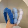 Wholesale terry cloth sponge twist hair band high cranial top color cloud bubble headband headdress headband women