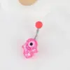 oly-6652b007263646e039f9f18d960bec5d Wholesale Pink Cute Bear Devil's Eye Navel Ring Resin Baking Paint Navel Studs Belly Button Jewelry For Women