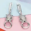 Wholesale Women’s Animal Drop Earrings With Claw Setting, White K Plated Copper Featuring Zircon Inlay And Water Plating