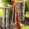 oly-66b3887377af4929f06a3a1e0562fb6e Wholesale Summer Beach Style Colorful Crystal Gravel Necklace Women's Jewelry Irregular Semi-Precious Stone Beaded Clavicle Chain