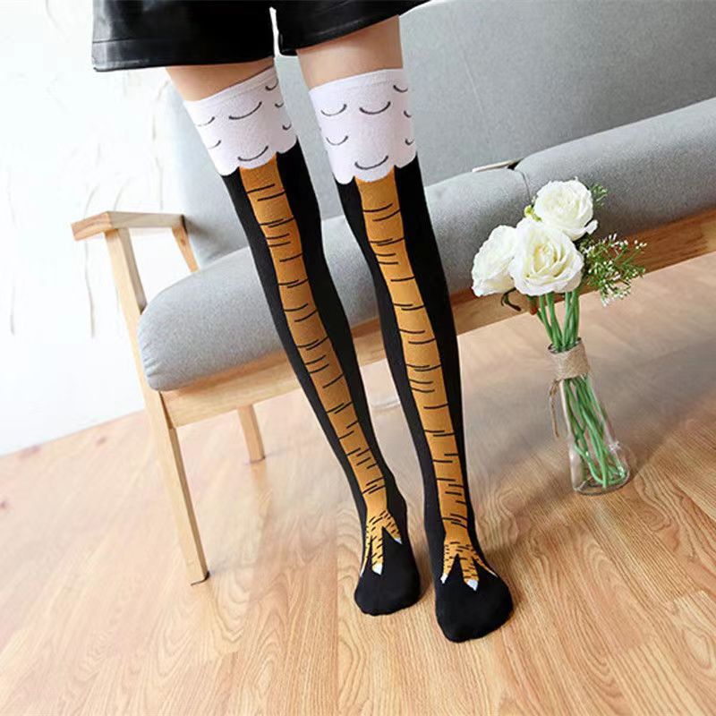 Wholesale Chicken Claw Socks Funny Douyin Same Style Funny Socks Socks Valentine's Day Birthday Gift Ostrich Mid-Tube Ins Long Tube