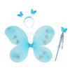 Wholesale  red butterfly wings children's back decoration magic stick butterfly headband three-piece set stage clothing props