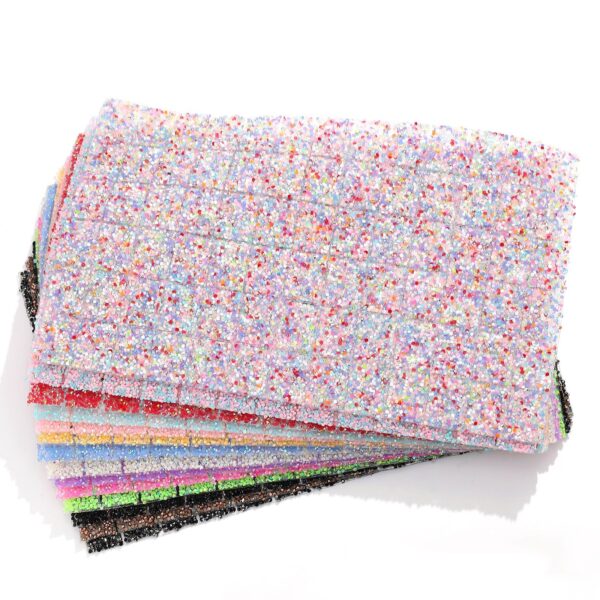 Wholesale Flat Bottom Round Drilling Melt Adhesive Sticker Double-Sided Square Drill Pieces Sticker Drill Clothing Drill Nail Table Pillow Cushion