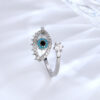 oly-673137b6b58734a59ff2fe382d13637e Wholesale Devil's Eye Ring Women's Fashion Light Luxury High-end Niche Design Blue Eye Ring