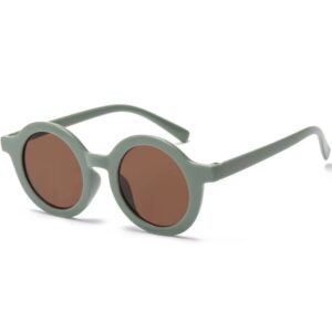 (round) green frame tea