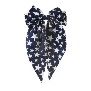 #1 Spring Clip Bow-Navy / Blue