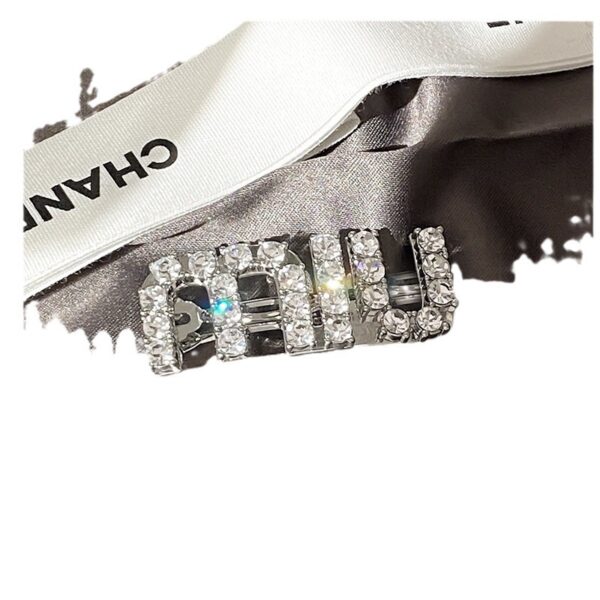 oly-674b51358c6824beff28e004e53aa3f3 Wholesale rhinestone hairpin clip letter Miao Miao temperament full diamond bangs clip back head hair accessories
