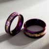 oly-675076747d5bf78c467ef055d0ca9d56 Wholesale Jewelry Inlaid with Dragon and Phoenix Pattern Purple Titanium Steel Nine Purple Fire Ring Couple Ring Bracelet