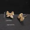 Wholesale Cute Bow Knot Copper Ear Studs