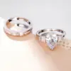 Wholesale Jewelry Simple Style Shiny Geometric Copper Rings