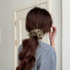 Wholesale South Korea Autumn and Winter Vintage Hair Ring Head Rope Leopard Print Pan Head High-end Hair Ring Large Bowel Hair Ring Women’s Hair Accessories