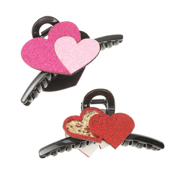 WholesaleValentine's Day Series Gold Powder Cloth Shiny Cupid Love DIY Grab Clip Hair Accessories Duckbill Clip