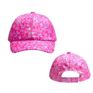 Full printed colorful love-Rose Red / Free size-adjustable (50-54)