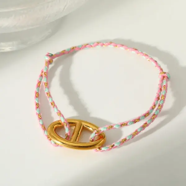Wholesale Irregular Pattern Women’s Bracelets With PVD Coated 18K Real Gold Plated Finish On 303 Stainless Steel