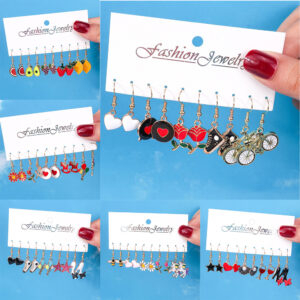 Wholesale jewelry elegant fashion flower rose small daisy earrings love unicorn bee earrings