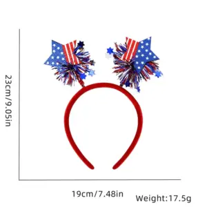 Double Five-Pointed Star Color Stripes / Party Headband