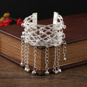 Bell tassel bracelet (Silver)