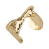 Wholesale metal cross surround irregular opening bracelet retro high sense twist bracelet fashion arm ring