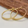 Wholesale Three-dimensional Geometric Earrings For Women In Copper With KC Golden Water Plating And 0.03µm Thick Coating
