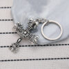 oly-686cb373d13f49d989da7a40c8008a14 Wholesale Crow flame cross keychain niche punk retro do pendant car pendant