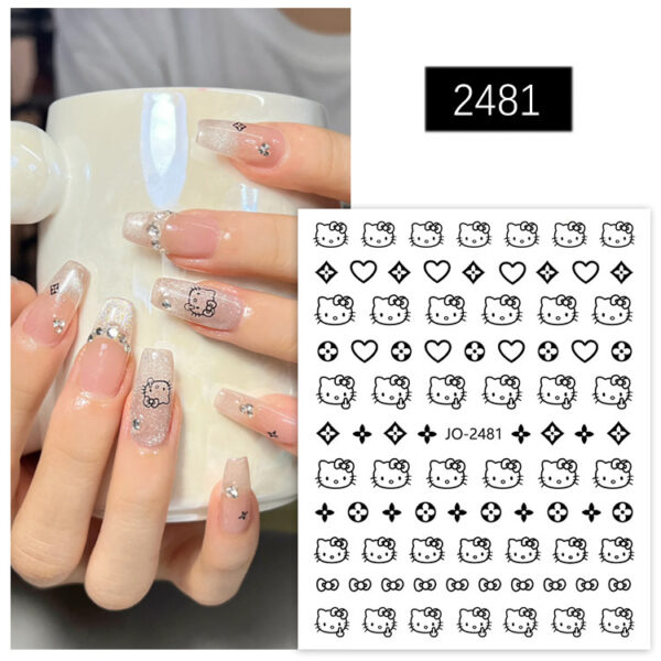 oly-689ec34b0b9c7e2553c4c6158a2761e0 Wholesale Nail Art Stickers Cartoon Cute Cat Small Decorations Sweet Cool Color Nail Stickers OLY Exclusive