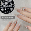 oly-68b5a5bd234d54f77b9c31157d49cf97 Wholesale K9 mini nail art pile drill flash net red through white finished rhinestone shaped small size flat bottom pile drill ball