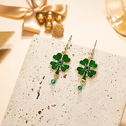 Wholesale Irish Santa Para festival fashion niche Creative Festival Earrings