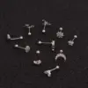 Wholesale Ear Cartilage Rings & Studs Flower Copper Zircon